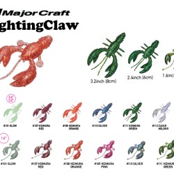 Major Craft Fighting Claw 1.6in Major Craft Fighting Claw 1.6in