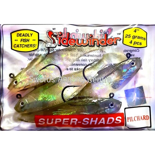 SUPER SHADS All Colours 4/" Fishing Lures Super Holographic Sidewinder